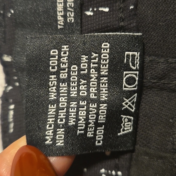 Kayden K Men's Comfort Stretch Tapered Jeans Black and White Size 32 NWT - Picture 11 of 11